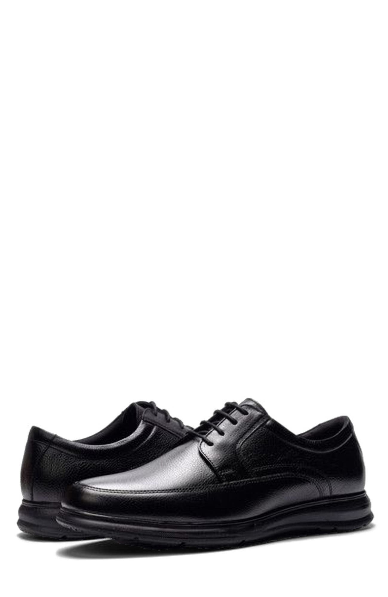 A. Veer Atlas Hybrid Derby, Alternate, color, Black Leather