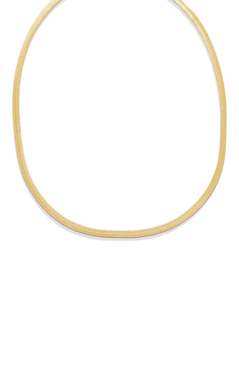 BEN ONI Herringbone Necklace, 3mm, Main, color, Gold