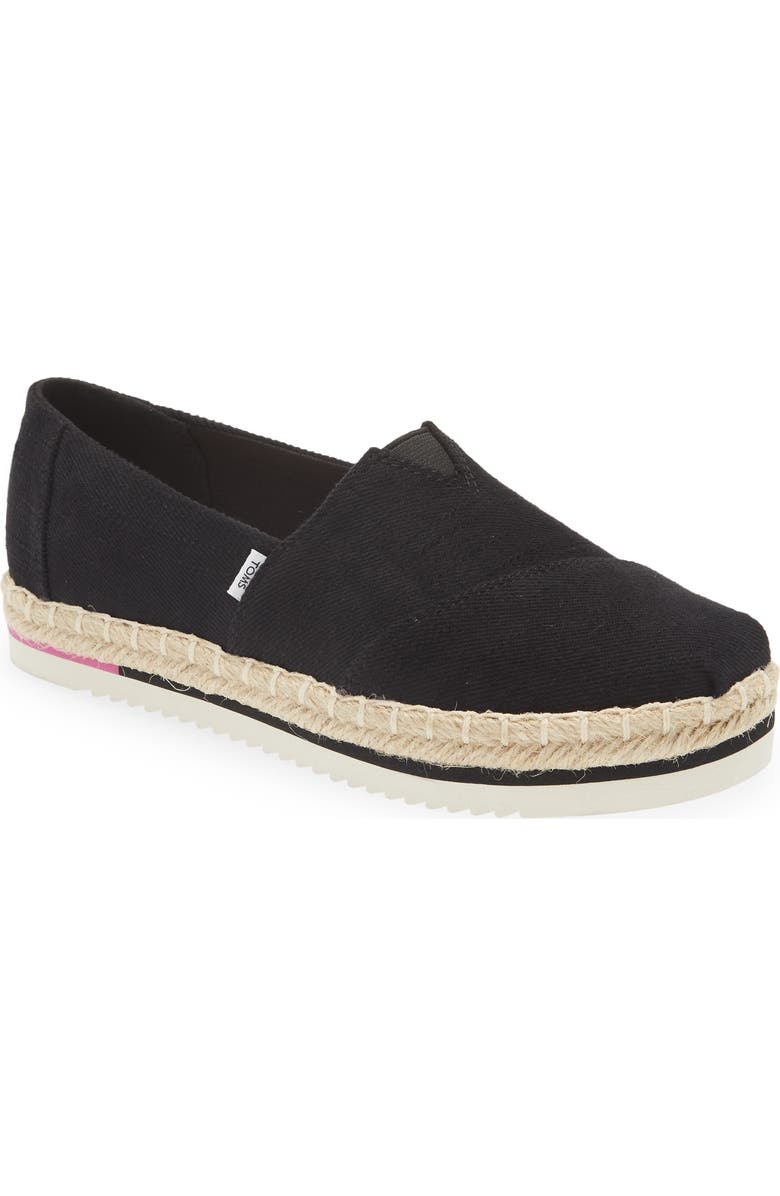 TOMS Alpargata Platform Espadrille, Main, color,