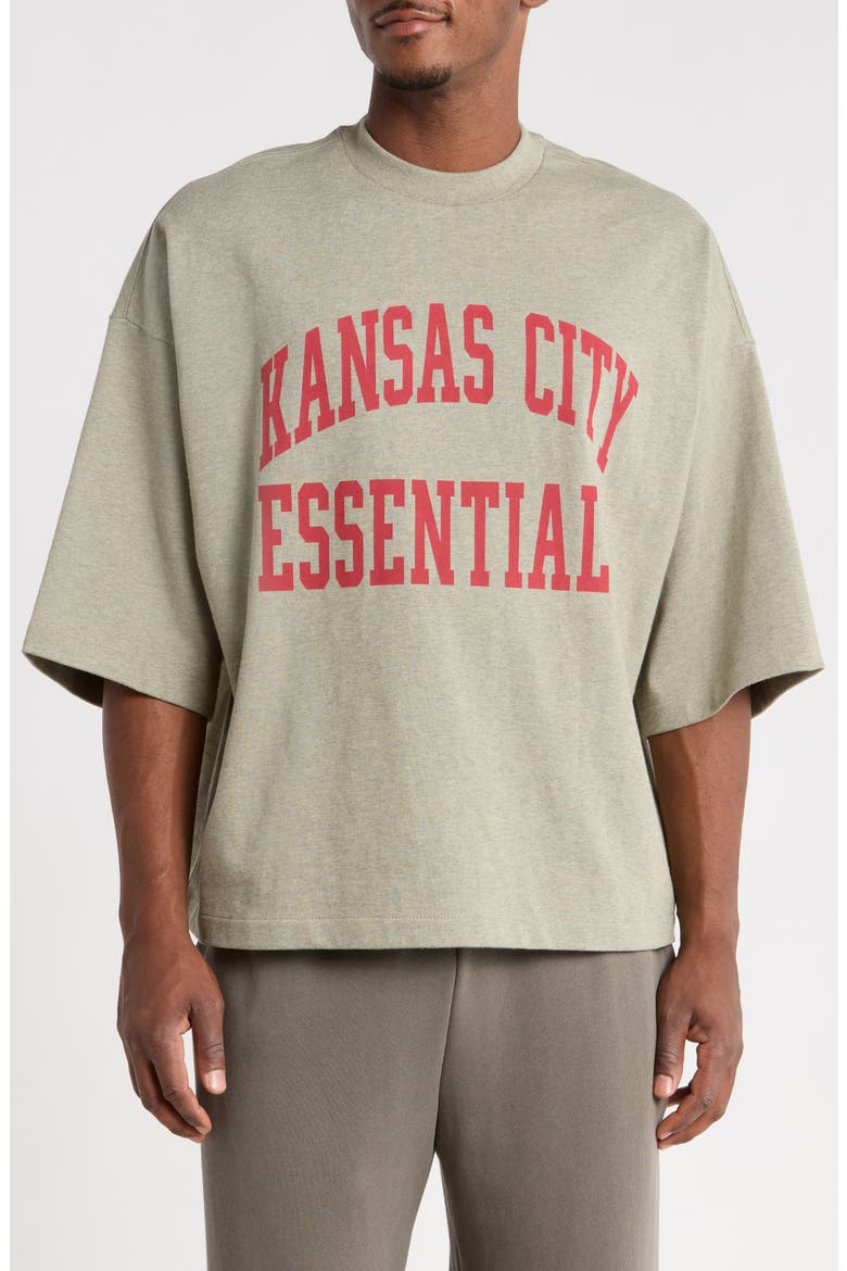 x NFL Kansas City Chiefs Merch T-, Main, color, SEAL HEATHER