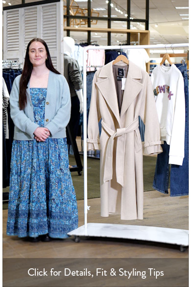Manteco Wool Blend Oversize Longline Coat video
