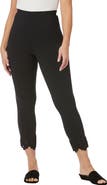 Jessica London Stretch Cotton Eyelet Capri Legging