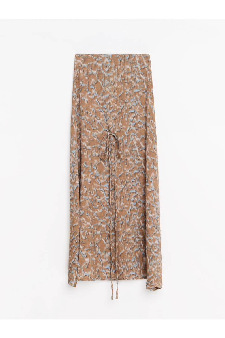 Low Rise Draped Maxi Beach Skirt, Alternate, color, Ripple