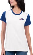 G-III 4HER BY CARL BANKS Women's G-III 4Her by Carl Banks White/Royal Buffalo Bills Fashion Illustration T-Shirt