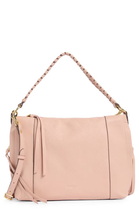 Laila Convertible Leather Shoulder Bag
