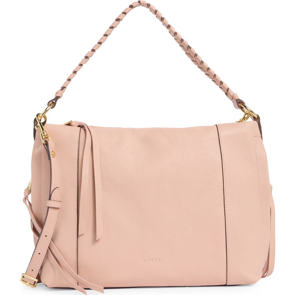 Aimee Kestenberg Convertible Leather Shoulder Bag In Pink