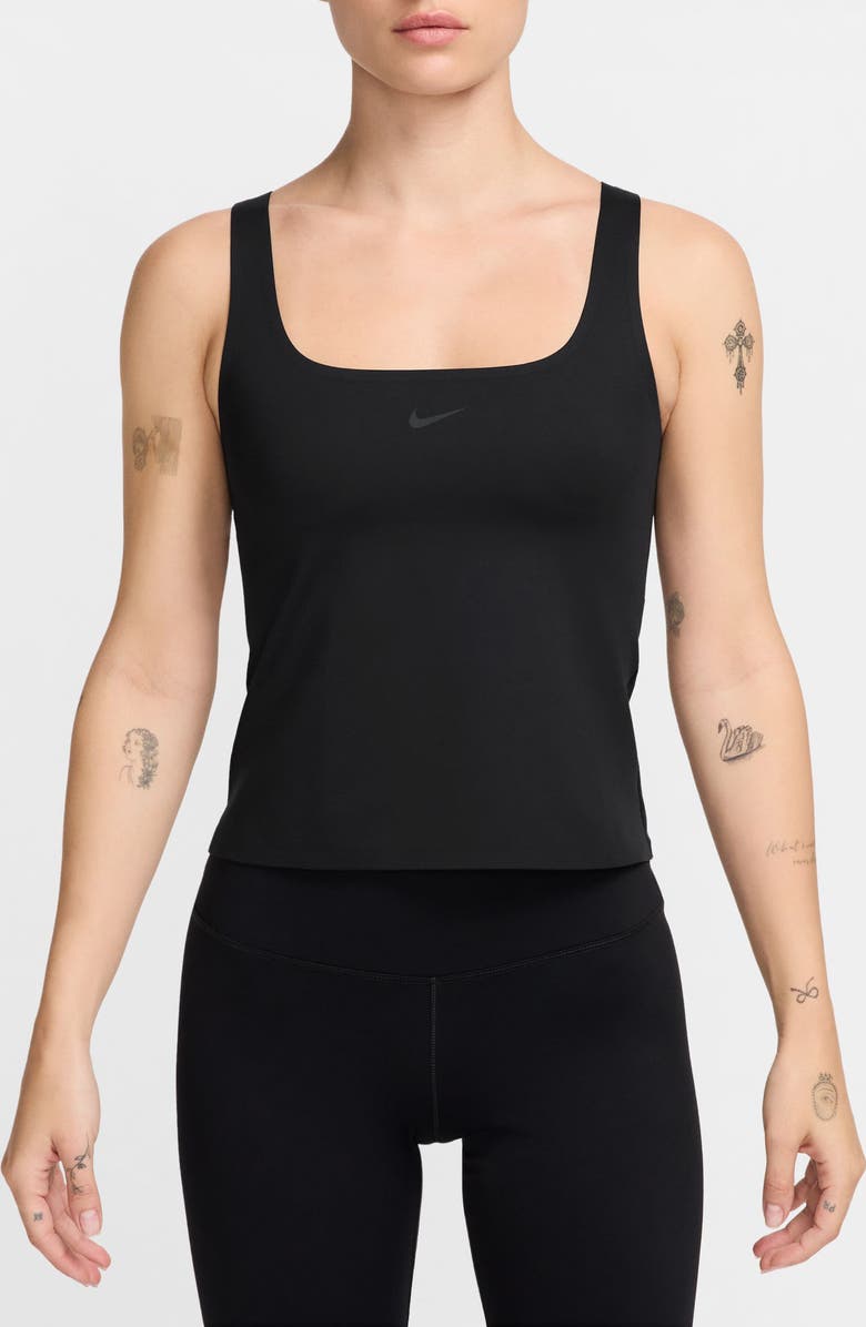 Nike Form Dri-FIT Tank Top, Main, color, 011 011 Black/Dkskgy