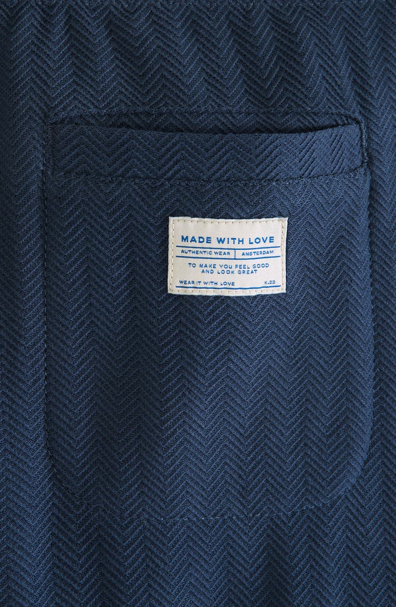 Scotch & Soda Kids' Herringbone Shorts, Alternate, color, Dark Obsidian