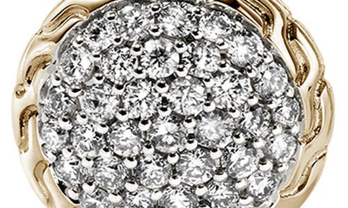 John Hardy 14k Yellow Gold Jh Essentials Diamond Pave Stud Earrings