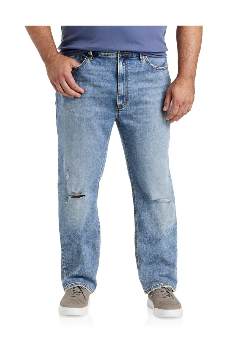 True Nation by DXL Ruff and Tumble Athletic-Fit Jeans, Main, color, Ruff And Tumble