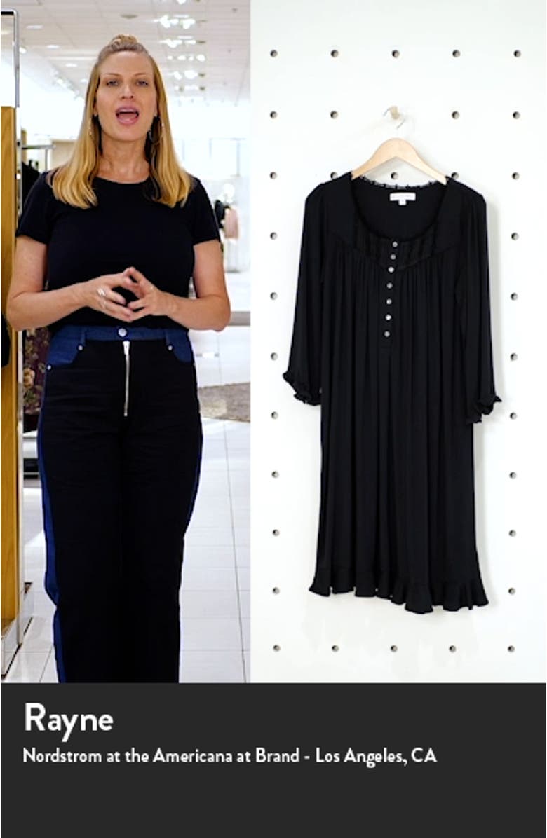 Waltz Embroidered Long Sleeve Nightgown, sales video thumbnail