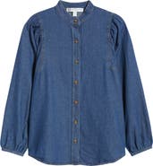 Anne Klein LS BUTTON UP SHIRT W/ GA