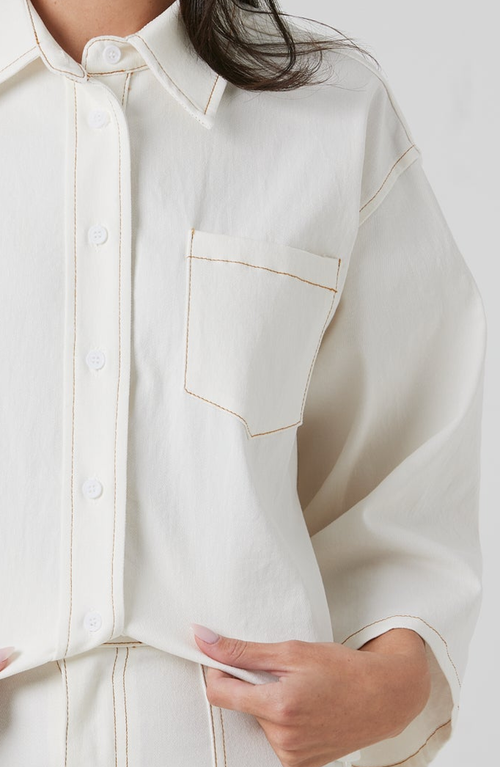 By Tess Collection Vivi Blouse In Cream
