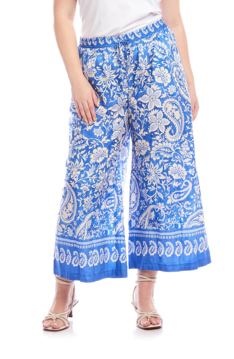 Karen Kane Drawstring Pants, Main, color, Floral Paisley