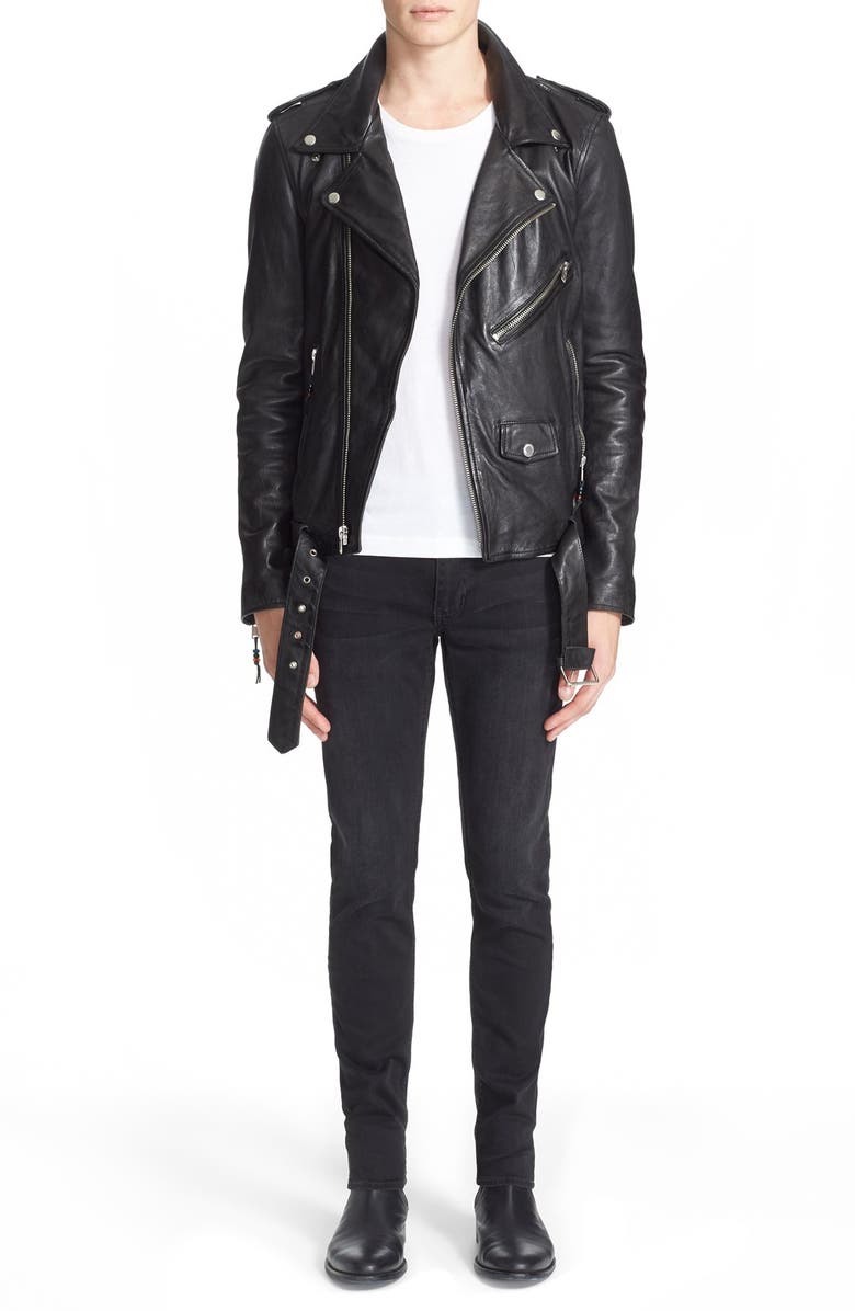 BLK DNM 'Leather Jacket 5' Leather Moto Jacket, Alternate, color,