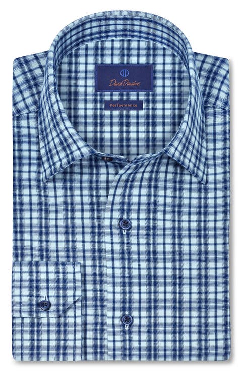 Check Brushed Performance Sport Shirt