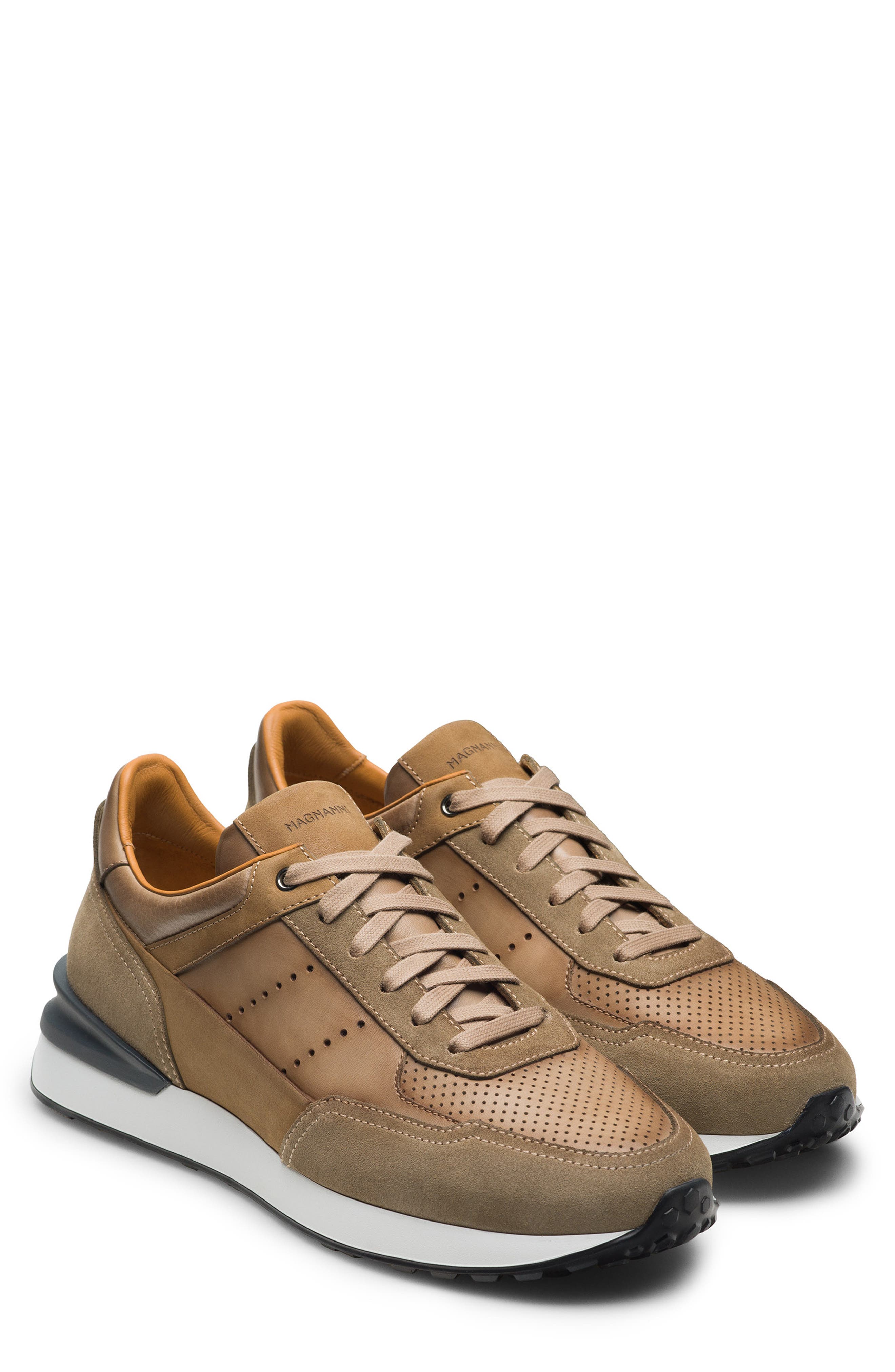 Magnanni Bravo Perforated Sneaker, Main, color, 