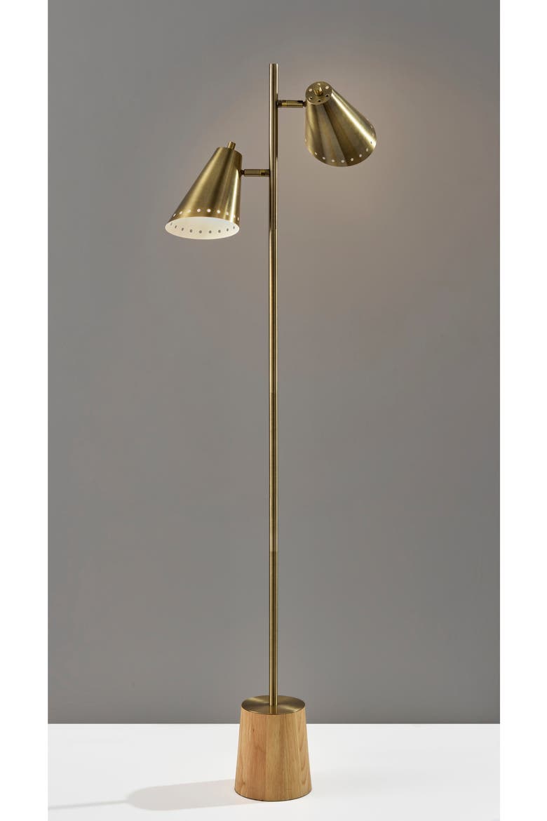 Josephine Floor Lamp, Alternate, color, ANTIQUE BRASS