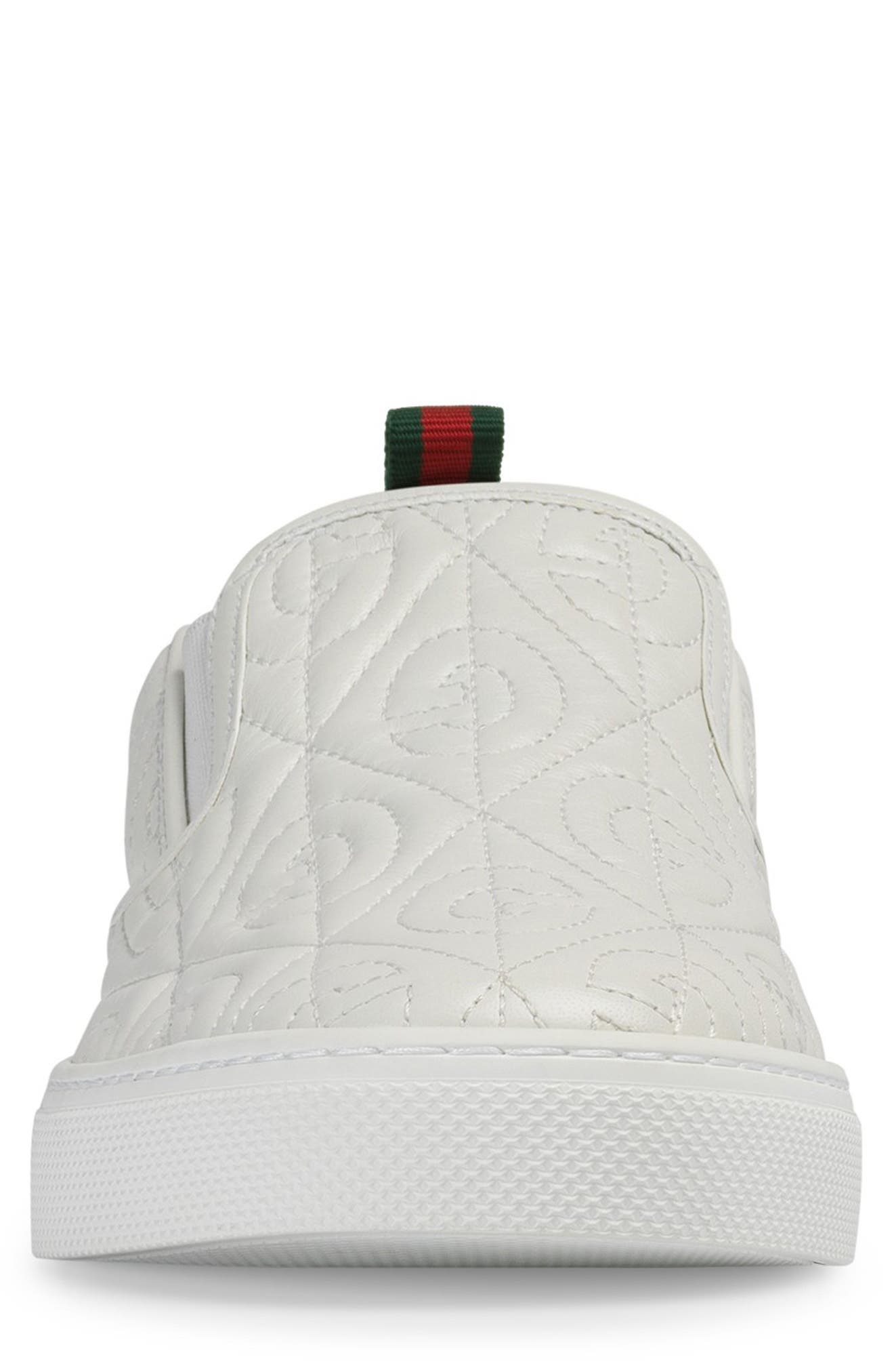 Gucci Quilted Sneaker, Alternate, color, 