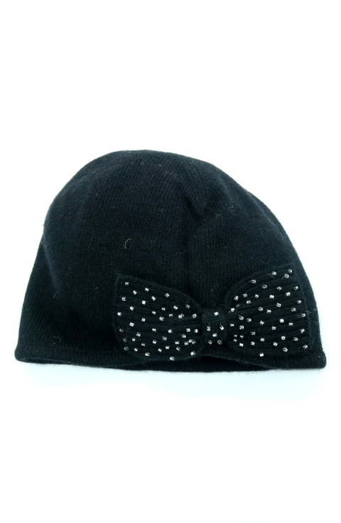 Minerva Beaded Bow Beanie