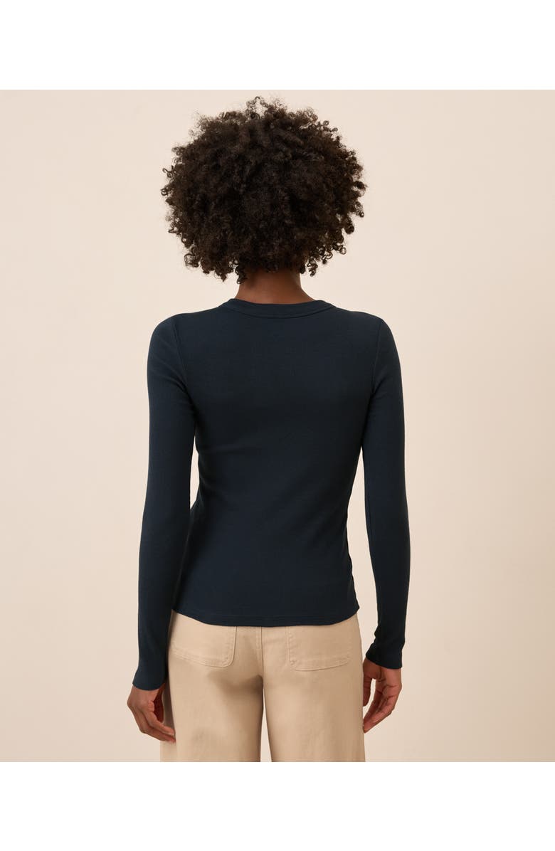 Pact Perfect Rib Long Sleeve Tee, Alternate, color, Midnight Blue