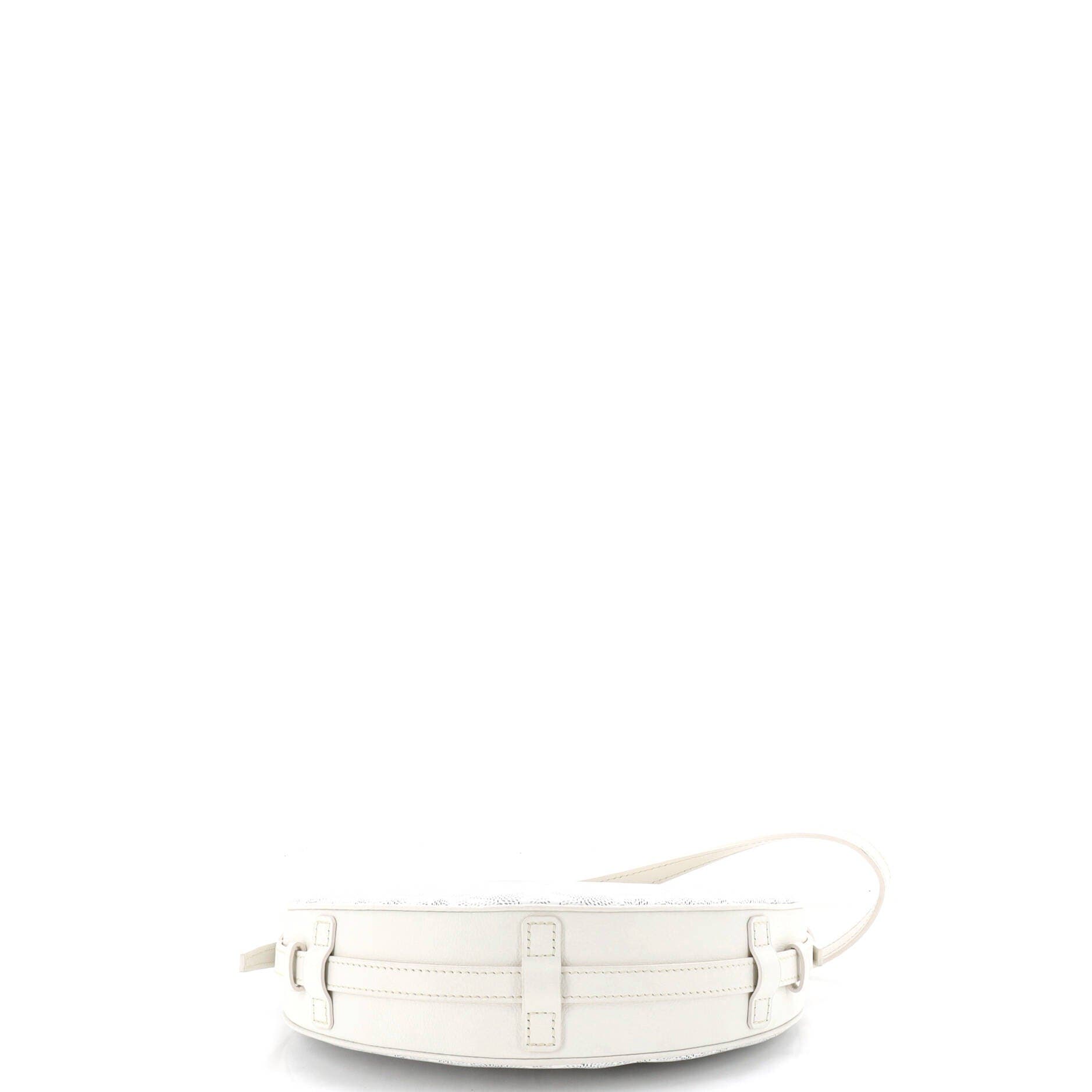 Pre-Owned Goyard Hirondelle Shoulder Bag Coated Canvas and Leather, Alternate, color, White