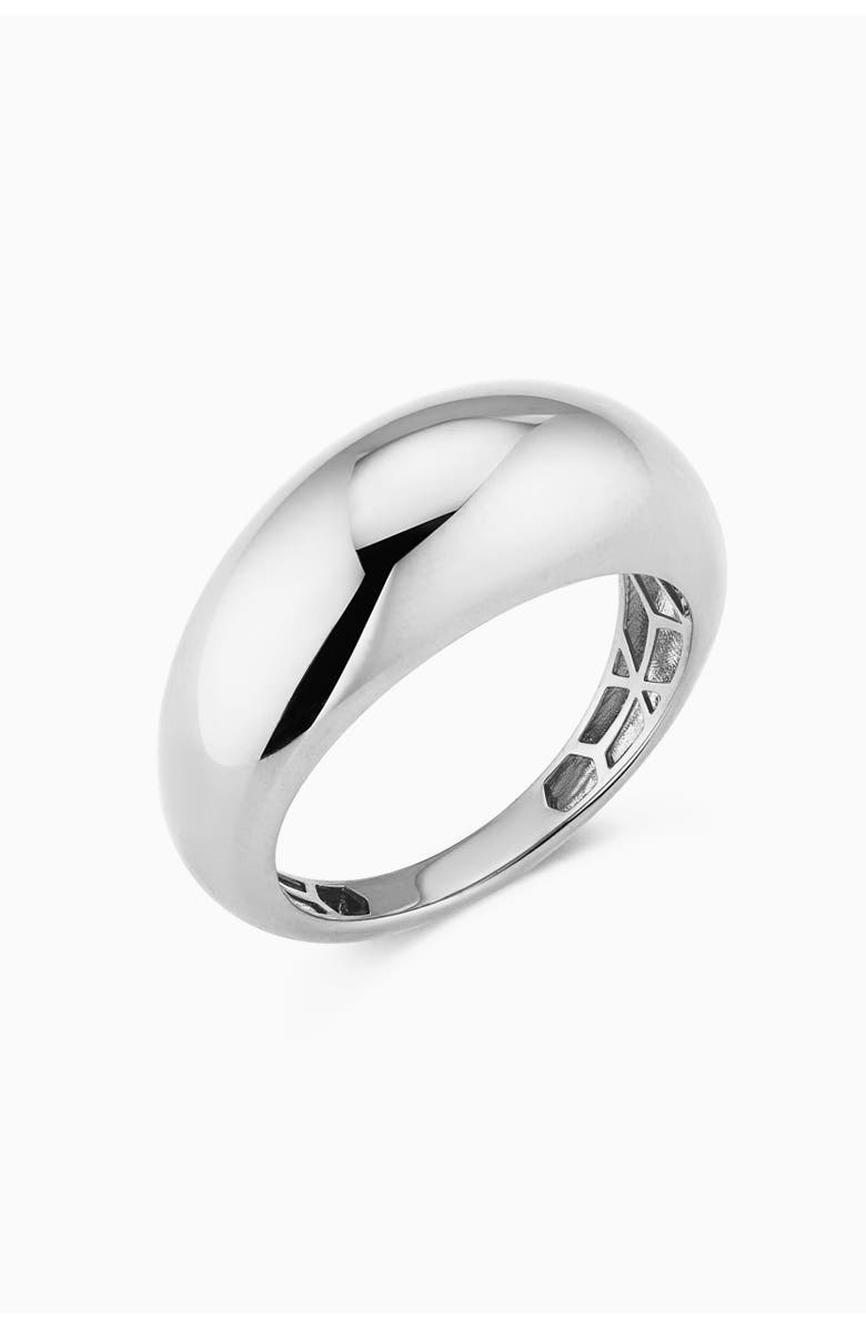Oradina Sterling Silver Bold High Polish Dome Band, Main, color, Sterling Silver