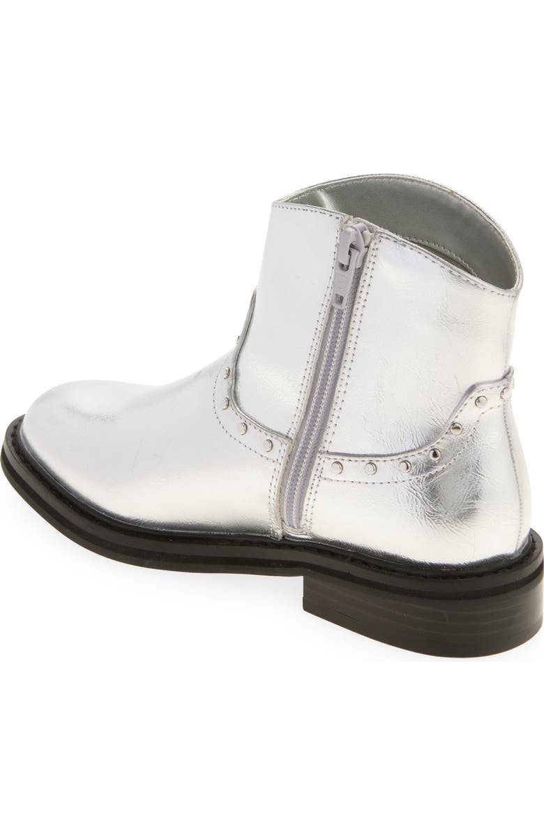 Nordstrom Florence Studded Bootie, Alternate, color, Silver Metallic