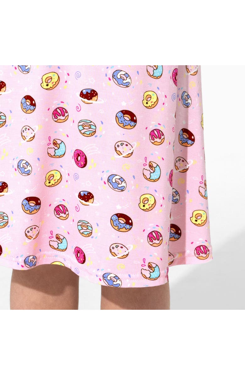 Bellabu Bear Kids' Pink Space Donut Dress, Alternate, color, Pink Donut