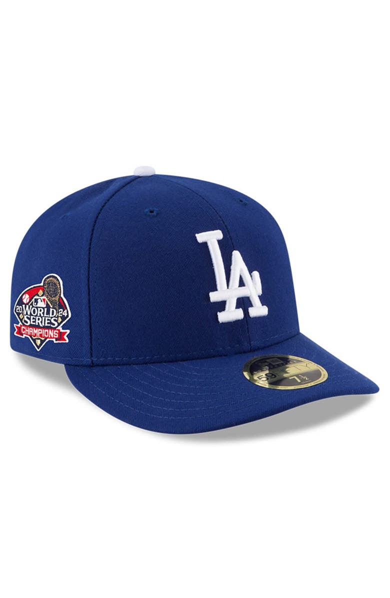 New Era Men's New Era Royal Los Angeles Dodgers 2024 World Series Champions Side Patch Low Profile 59FIFTY Fitted Hat, Main, color, 