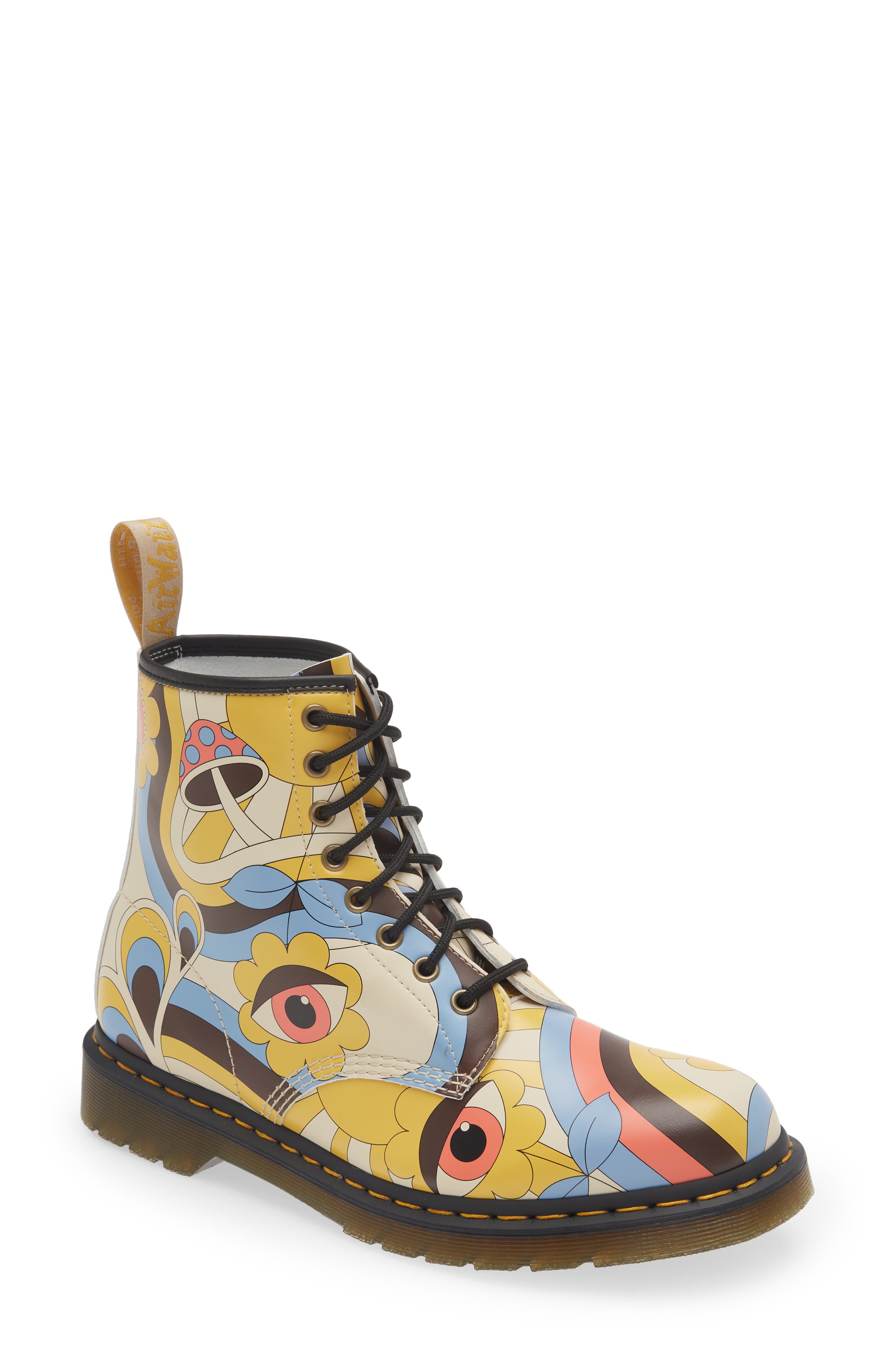 Dr. Martens 1460 Faux Leather Boot, Main, color, 