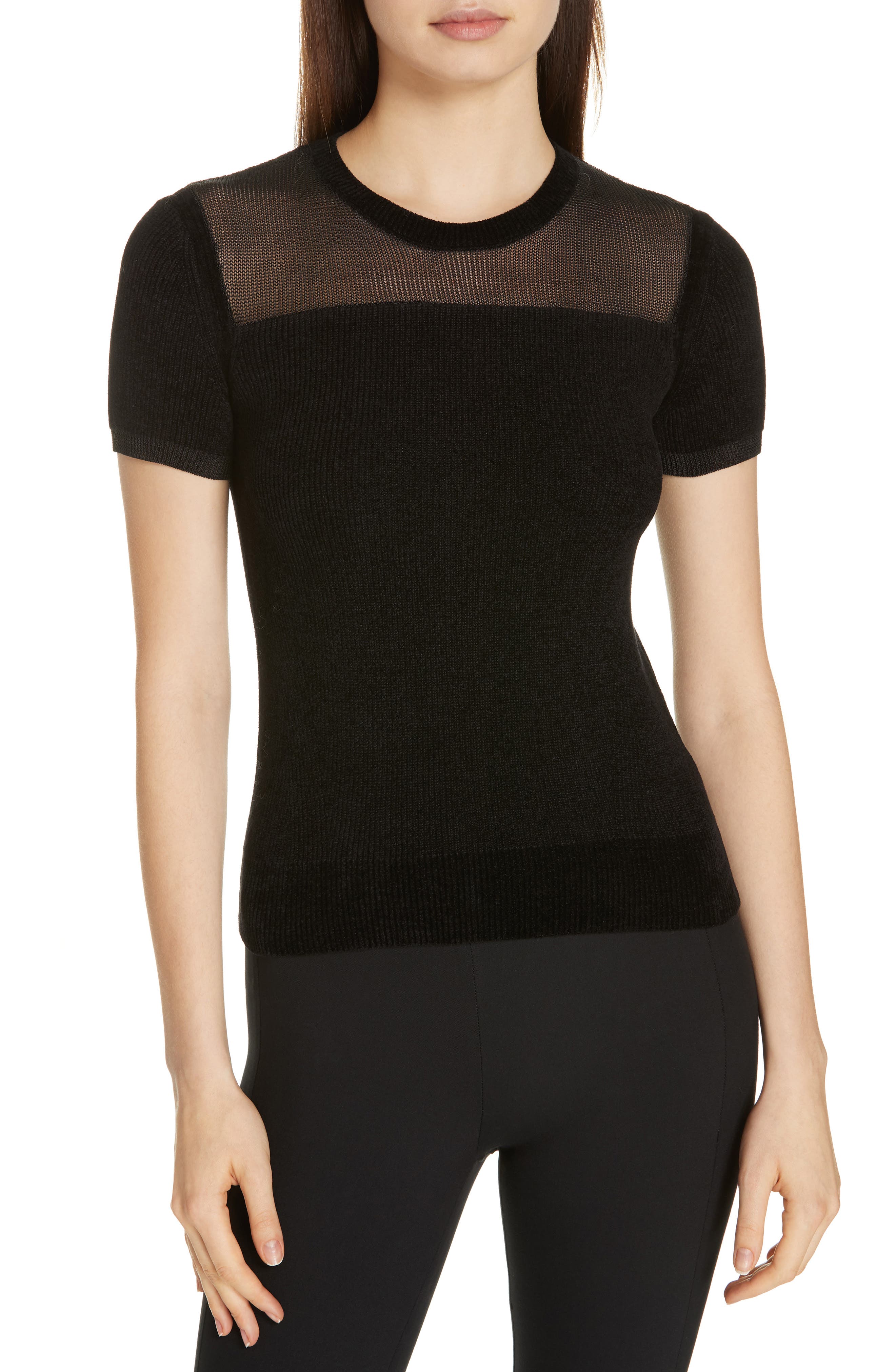 rag & bone Verity Sheer Yoke Top (Women) | Nordstrom