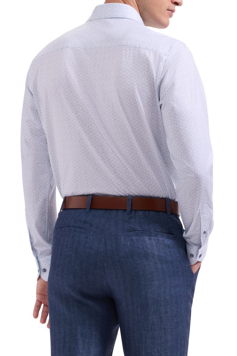 James OoohCotton® Geo Print Button-Up Shirt, Alternate, color, AIR BLUE