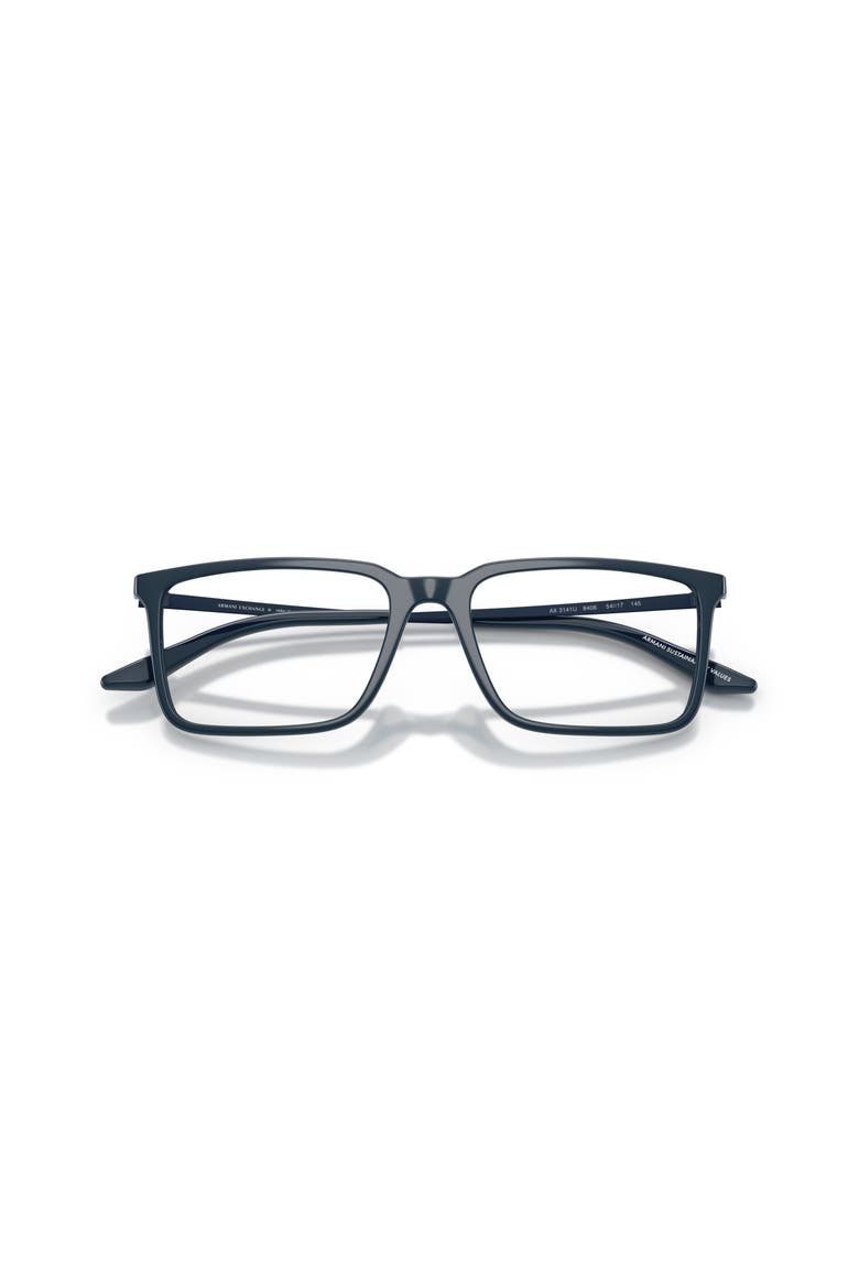 54mm Square optical glasses, Alternate, color, Blue