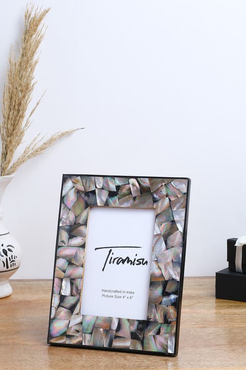 Mother-of-Pearl Picture Frame - Irregular Pattern