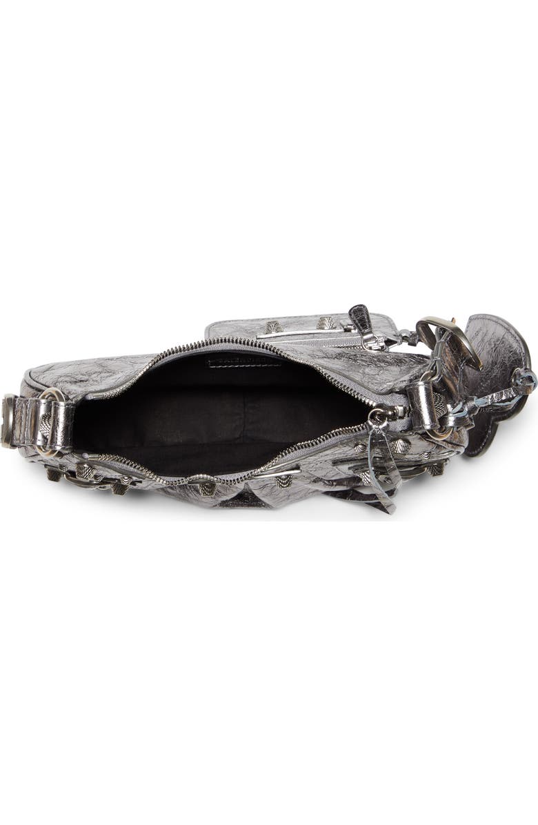 Balenciaga Extra Small Le Cagole Crinkle Metallic Lambskin Shoulder Bag, Alternate, color,