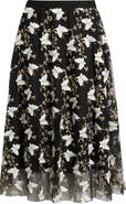 NIKKI LUND Marie Embroidered A-Line Skirt