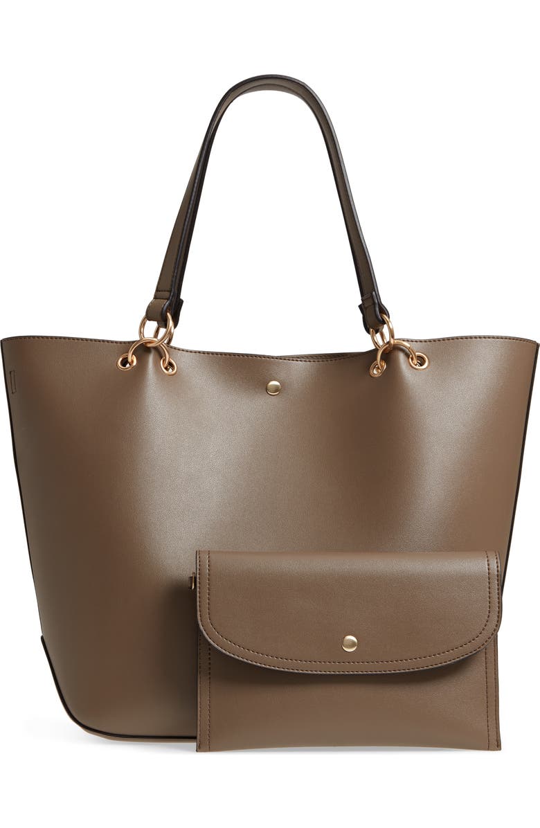 Sole Society Fronto Faux Leather Tote, Alternate, color,