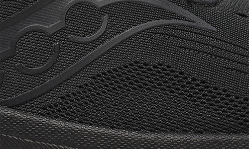 Saucony Ride 18 Running Shoe In Black/gum