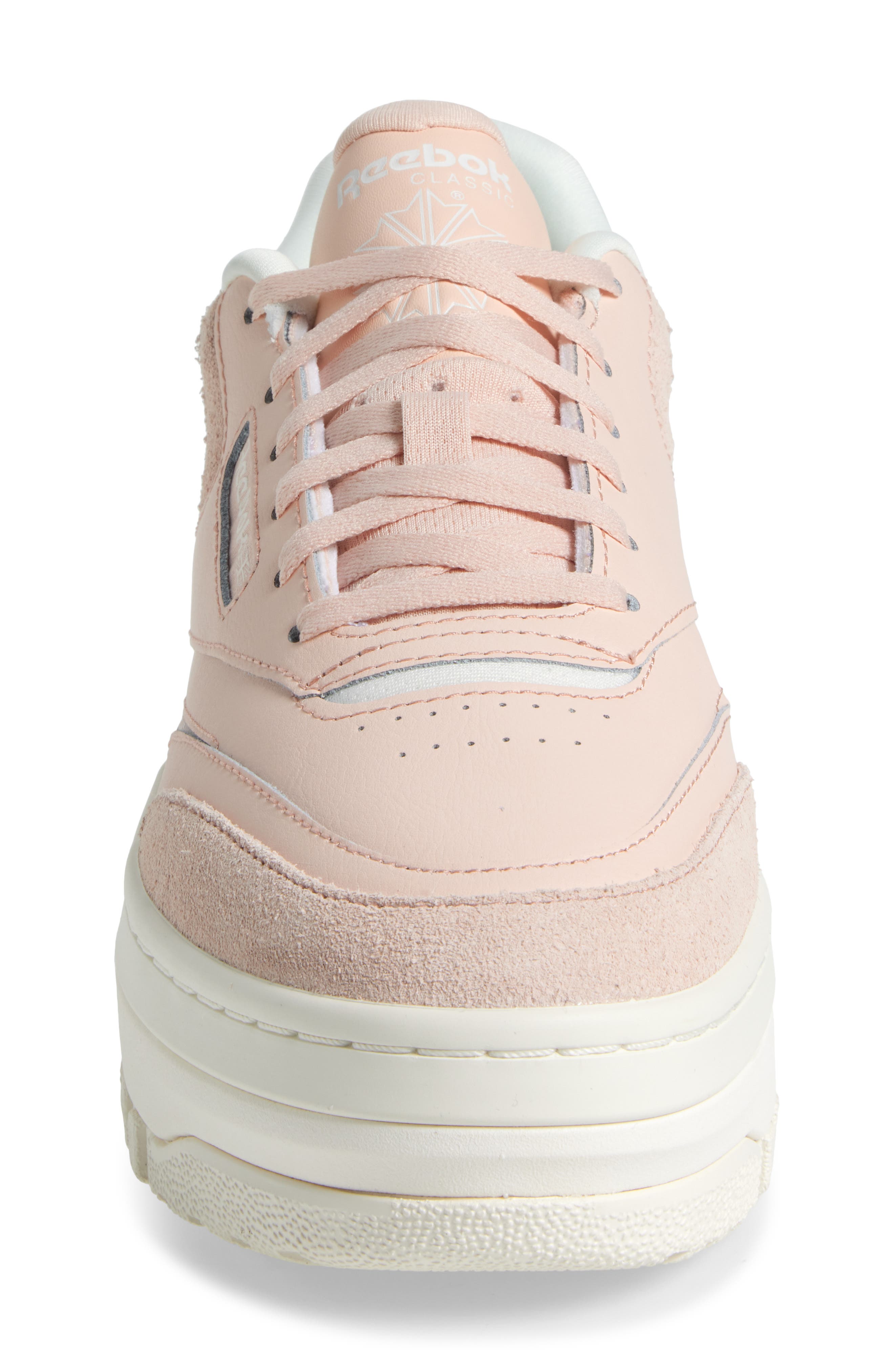Reebok Club C Extra Platform Sneaker, Alternate, color, Peach Chalk Chalk
