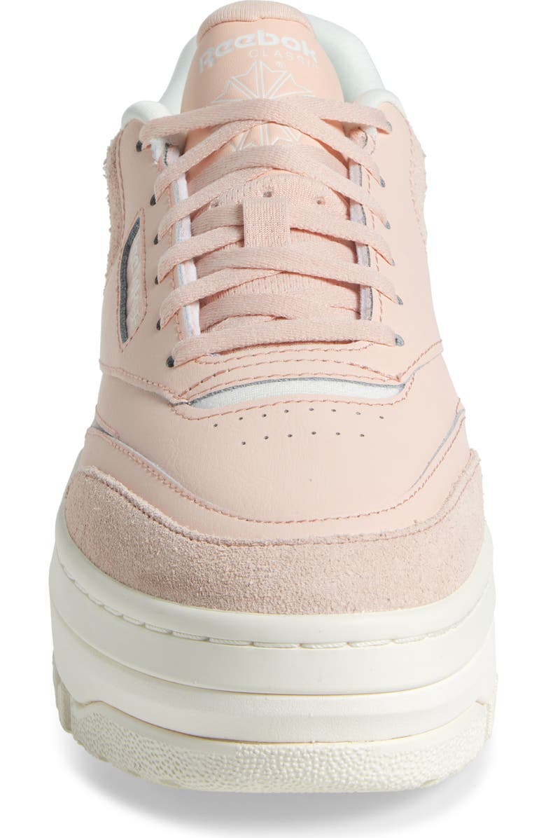 Reebok Club C Extra Platform Sneaker, Alternate, color, Peach Chalk Chalk