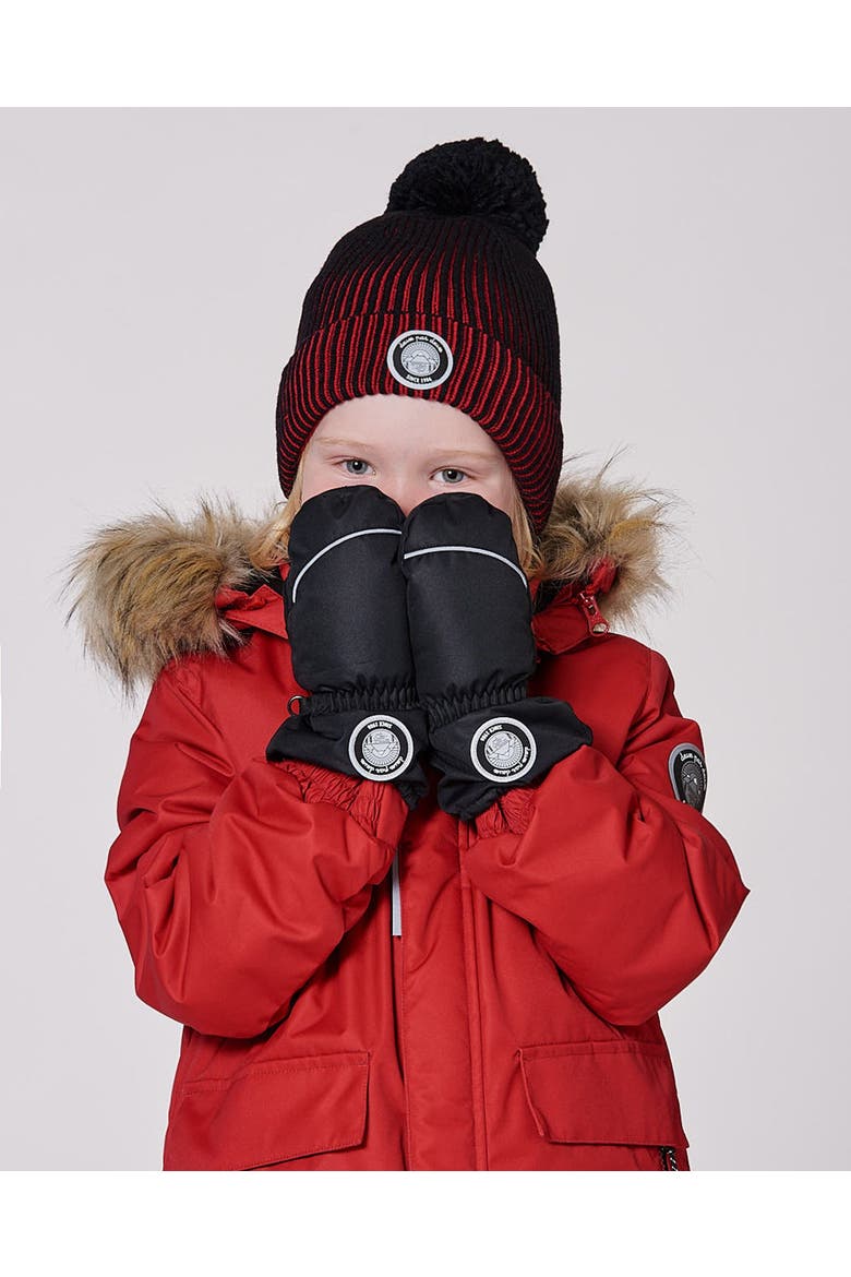 Gender Inclusive Winter Mittens Play, Alternate, color, Black