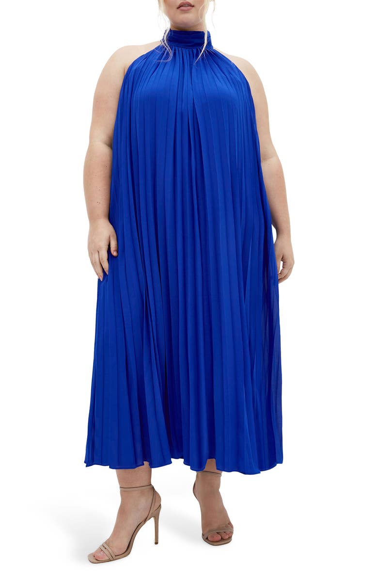 City Chic Aida Sleeveless Maxi Dress, Main, color, Cobalt