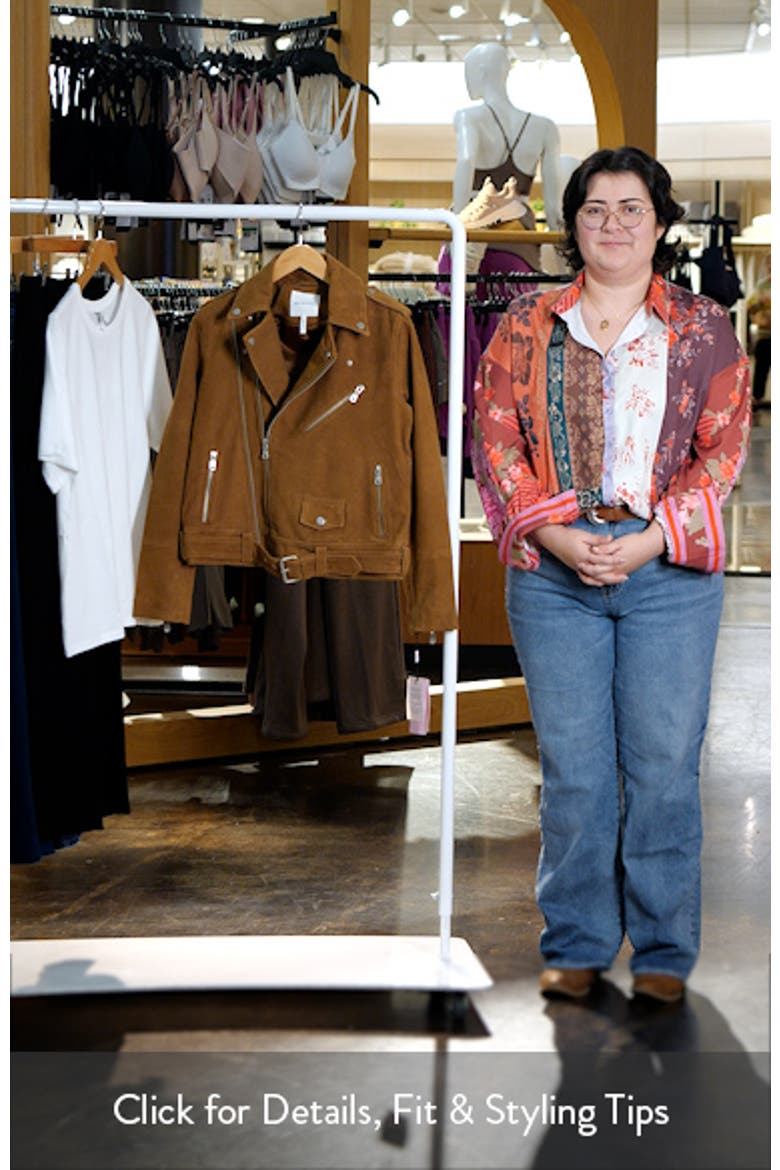 Belted Suede Moto Jacket video