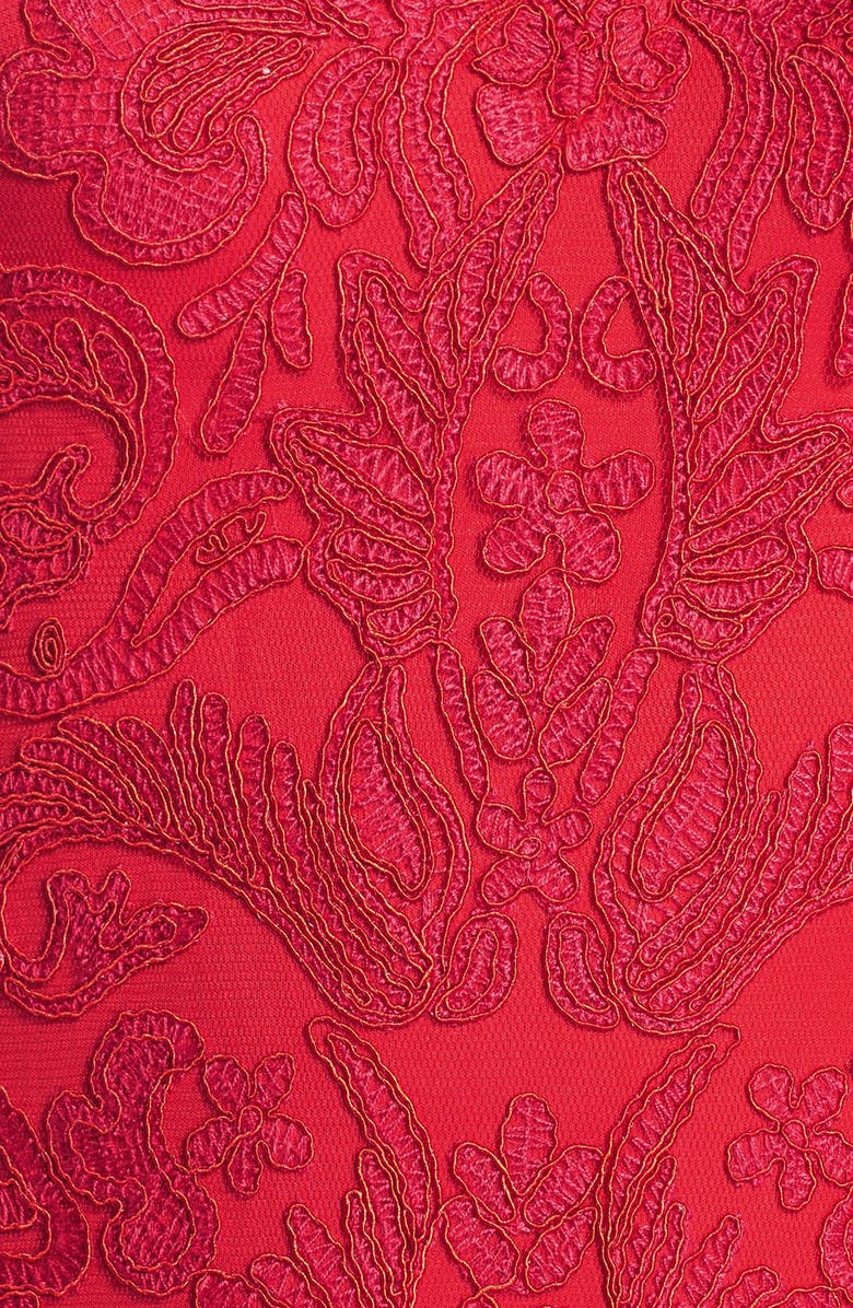 Tadashi Shoji Corded Lace A-Line Gown, Alternate, color, 