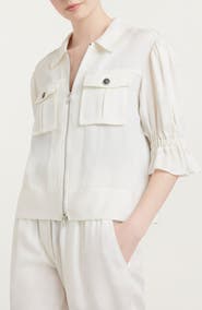 Cinq à Sept Holly Ruffle Sleeve Jacket