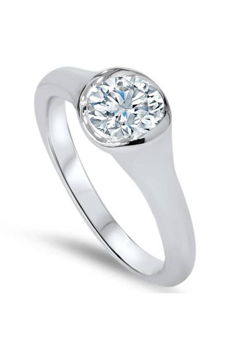 Bliss Diamond 3/4ct Bezel Solitaire Lab Grown Diamond Engagement Ring 14K Gold, Alternate, color,