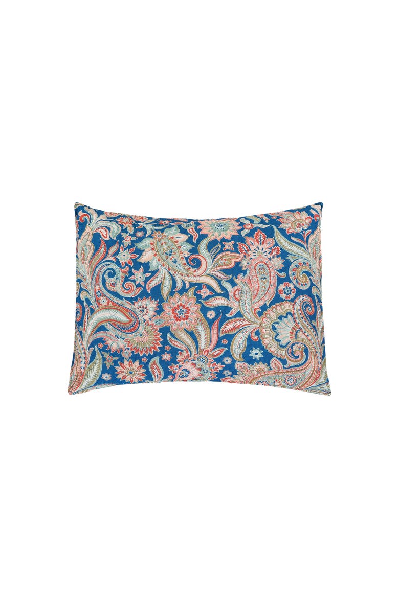 Marla Damask Cotton Quilt Set - Reversible and Machine Washable, Alternate, color, Blue