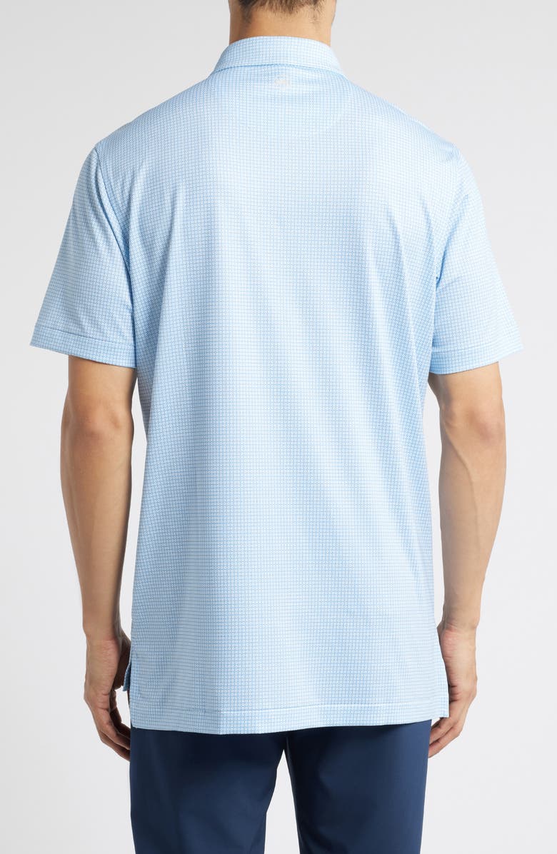 Peter Millar Orbit Microprint Performance Jersey Polo, Alternate, color,