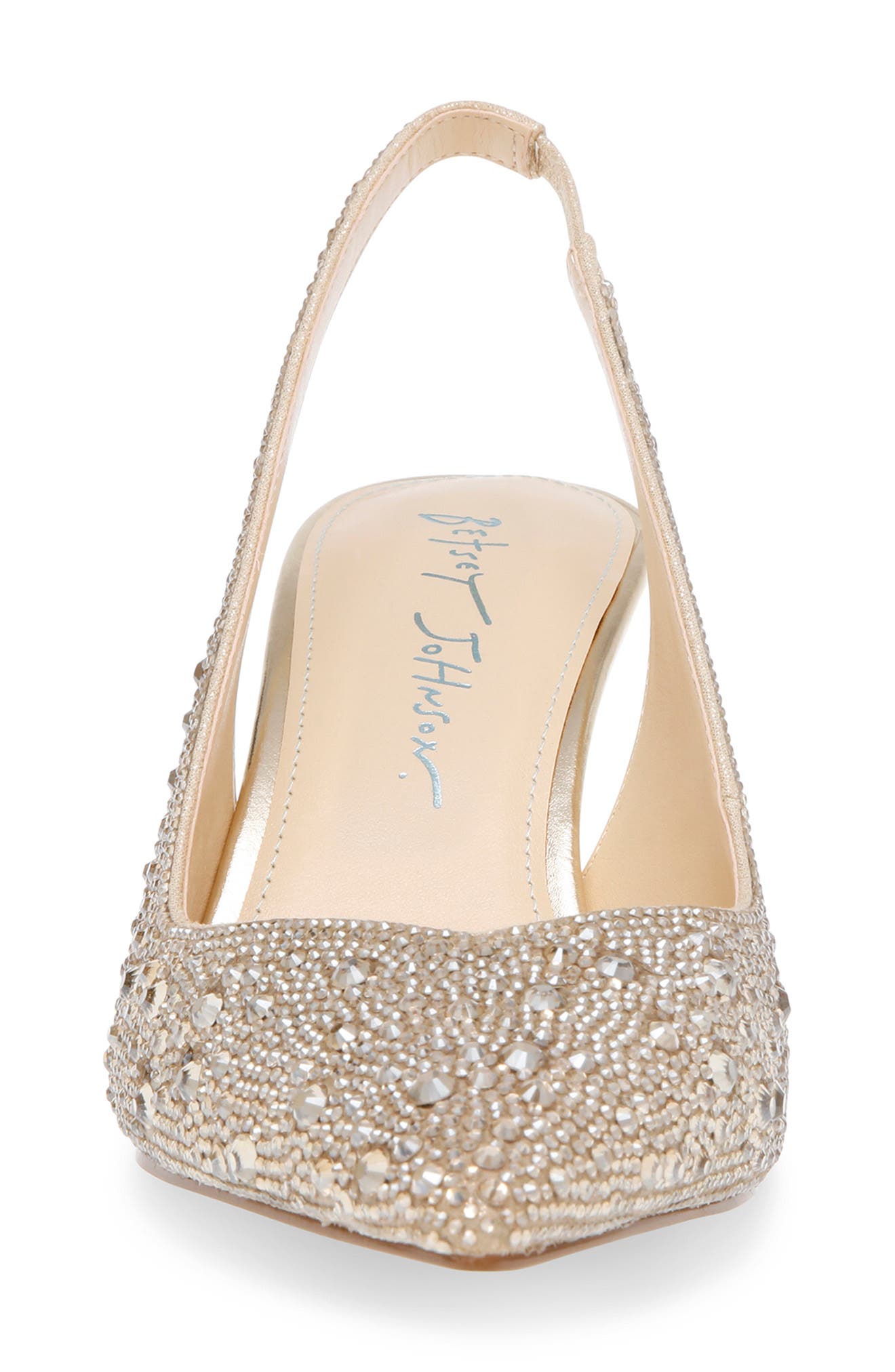 Clark Slingback Pointed Toe Pump, Alternate, color, LT GOLD